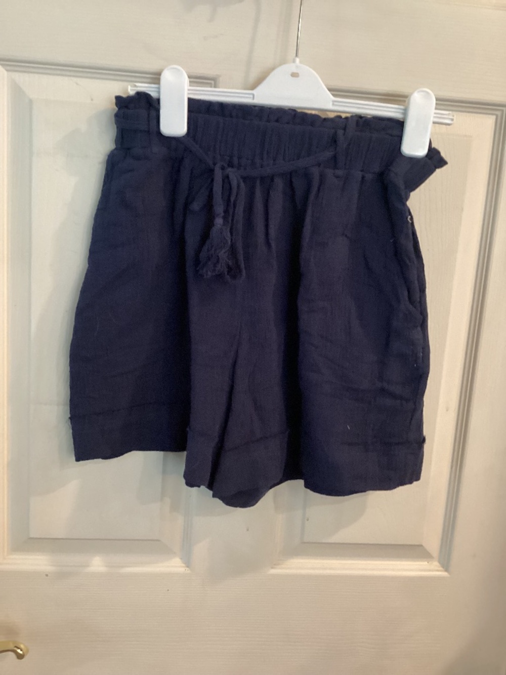 NWT DOLLY JOLLY COTTON GAUZE NAVY SHORTS